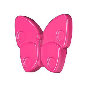 Мебельная ручка Бабочка темно-розовая, 138.68.412 