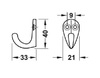 Гардеробный крючок 845.02.803 