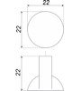 Мебельная ручка RC005SC.4 