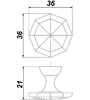 Мебельная ручка RC016CP.4 