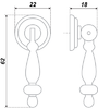 Мебельная ручка RC024AB.3 RC024AB.4