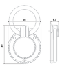 Мебельная ручка RC043AB.3 