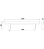 Мебельная ручка RR001SN.4/160 