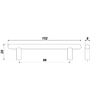 Мебельная ручка RR001SN.4/96 