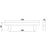 Мебельная ручка RR002SC.5/128 