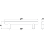 Мебельная ручка RR002SC.5/160 