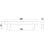 Мебельная ручка RR002SC.5/192 