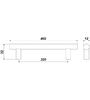 Мебельная ручка RR002SC.5/320 