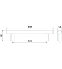 Мебельная ручка RR002CP.5/576 