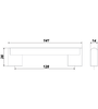 Мебельная ручка RR003CP.5/128 