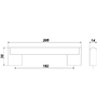 Мебельная ручка RR003CP.5/192 