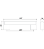 Мебельная ручка RR003CP.5/224 