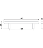 Мебельная ручка RR006SC.4/128 
