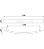 Мебельная ручка RS002GP.4/128 