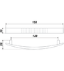 Мебельная ручка RS002SN.4/128 