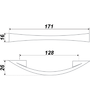 Мебельная ручка RS005CP.4/128 