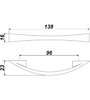 Мебельная ручка RS005SC.4/96 