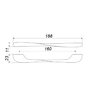 Мебельная ручка RS006SN.4/160 