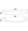 Мебельная ручка RS012CP.4/128 