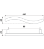 Мебельная ручка RS013CP.4/96 