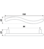 Мебельная ручка RS013SC.4/96 