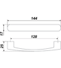 Мебельная ручка RS017CP.4/128 