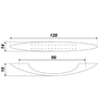 Мебельная ручка RS023CP.4/96 
