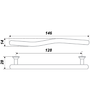 Мебельная ручка RS026CP.4/128 