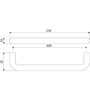 Мебельная ручка RS040CP.4/224 