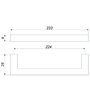 Мебельная ручка RS043SC.4/224 