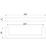 Мебельная ручка RS043SN.4/224 