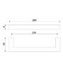 Мебельная ручка RS043SC.4/256 