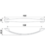 Мебельная ручка RS047SN.4/128 
