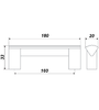 Мебельная ручка RS050AL.16/160 