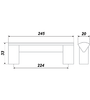 Мебельная ручка RS050AL.16/224 