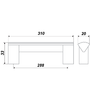Мебельная ручка RS050AL.16/288 