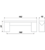 Мебельная ручка RS051AL.16/160 