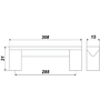 Мебельная ручка RS051AL.16/288 