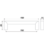 Мебельная ручка RS052CP.4/192 