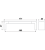 Мебельная ручка RS053CP/SC.4/160  