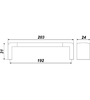 Мебельная ручка RS053CP/SC.4/192 