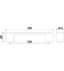 Мебельная ручка RS058SC.4/128 