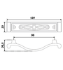 Мебельная ручка RS106AB.4/96 