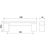 Мебельная ручка RS152AL.19/128 
