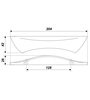 Мебельная ручка RS175CP.1/128 