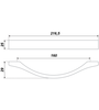 Мебельная ручка RS176CP.4/160 