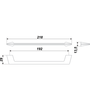 Мебельная ручка RS180CP.4/192 