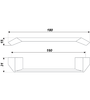 Мебельная ручка RS182CP.4/160 