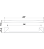 Мебельная ручка RS184SC.4/192 