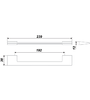 Мебельная ручка RS185CP.4/192 